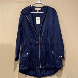 Micheal Kors women’s Navy Blue windbreaker/rain SM